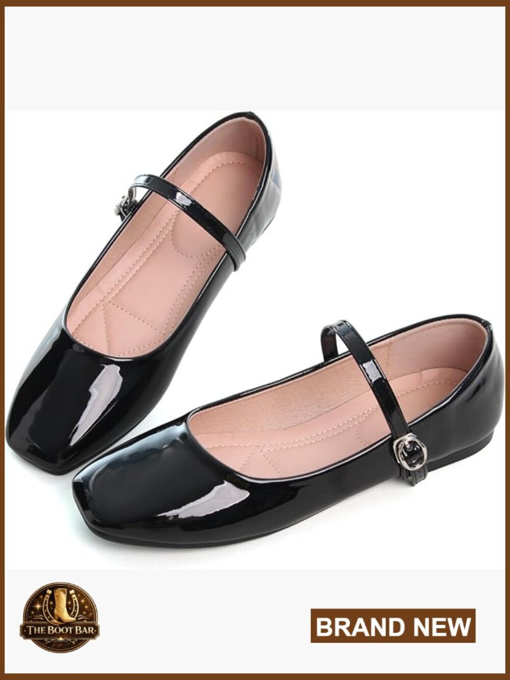 Women's Mary Jane Ballet Flats Ankle Strap Round Toe Casual Walking Shoes